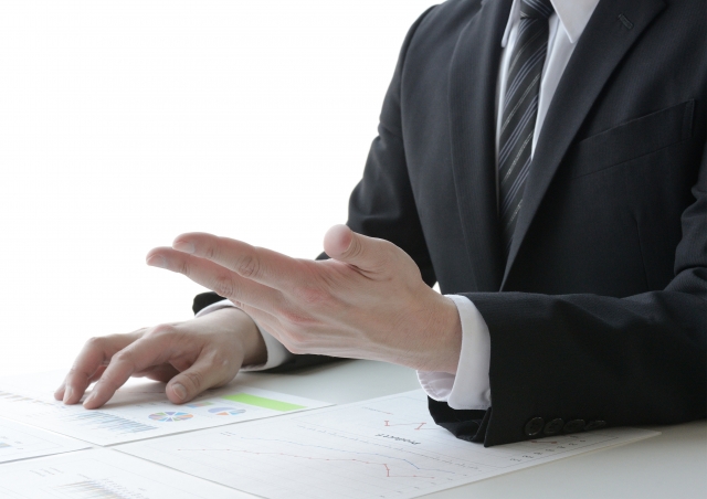 セールスしている様子